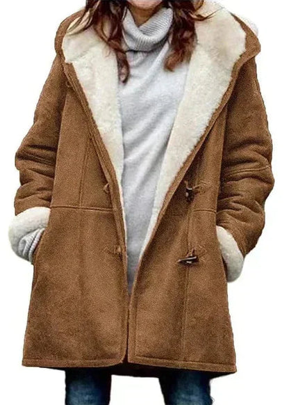 Clemence - Women's Fleece Hooded Coat - photo 7