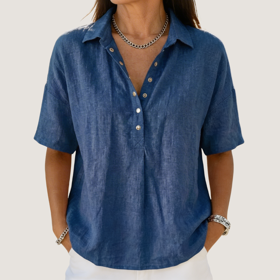 Delphine - Women's Button-Up Blouse - photo 1