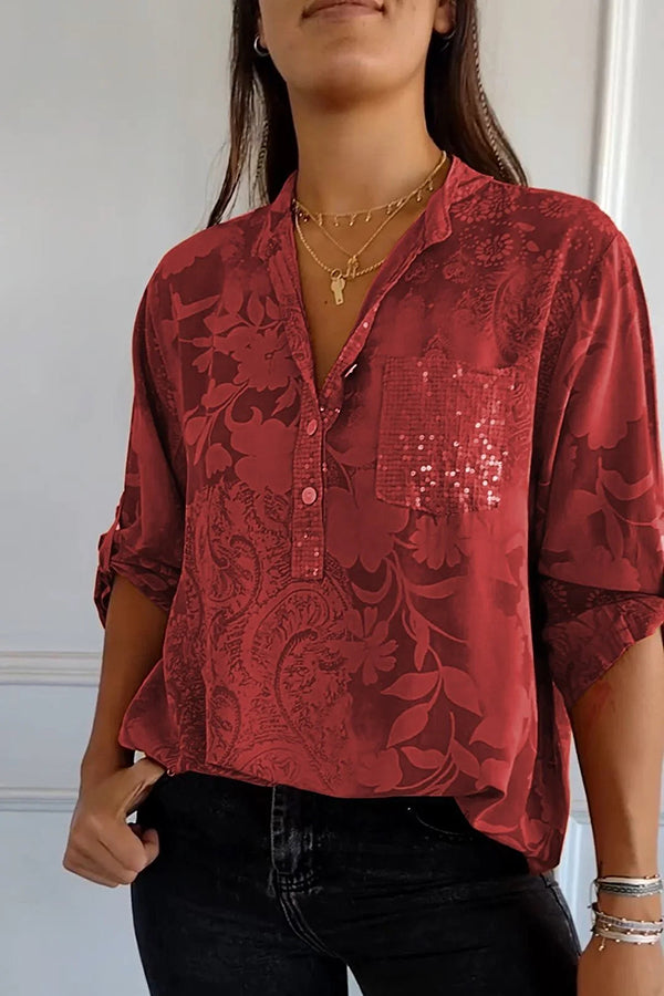 Nadine - Women's Medium Sequin Top - photo 7