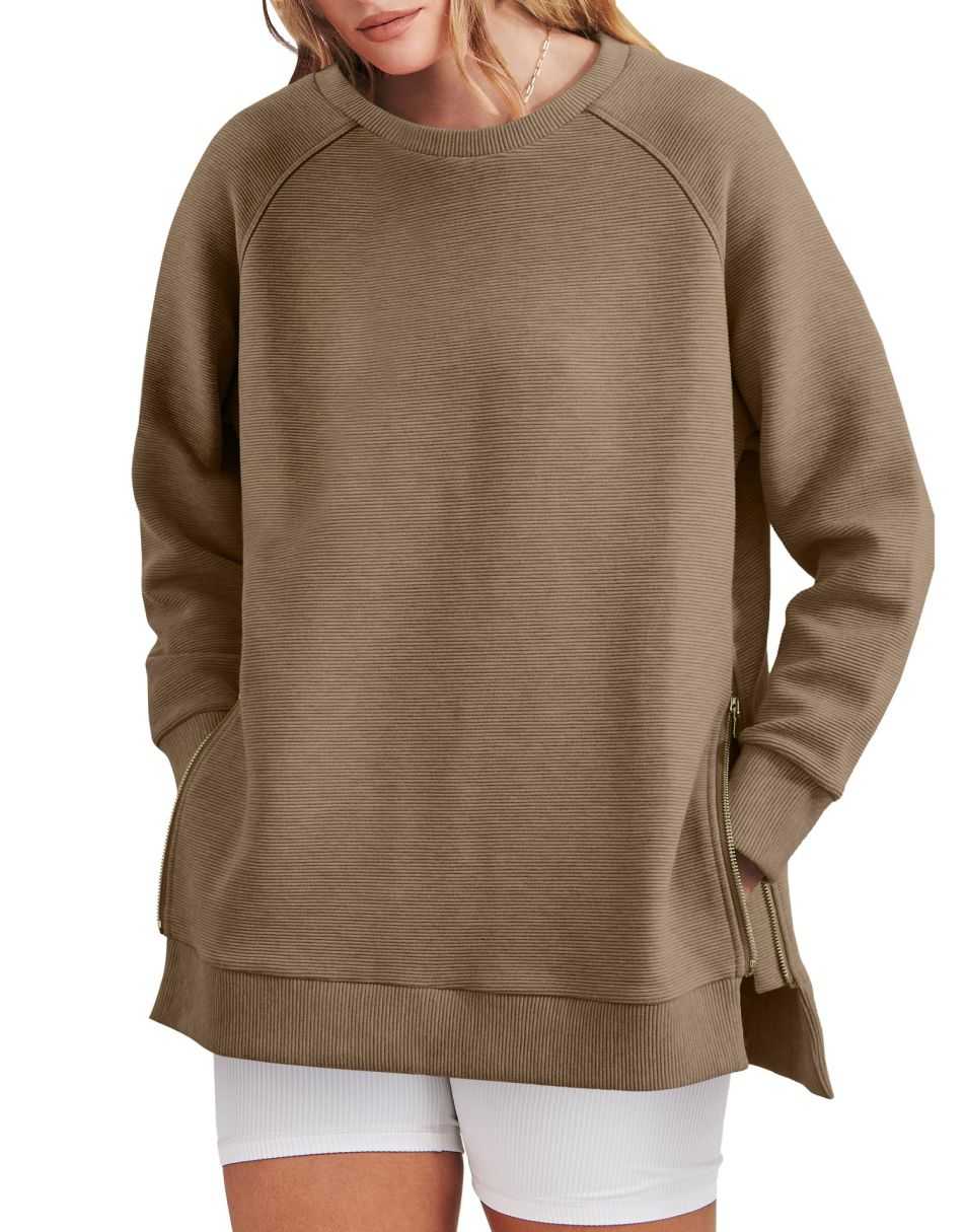 Zinnia - Women's Zippered Tunic Sweater - photo 3