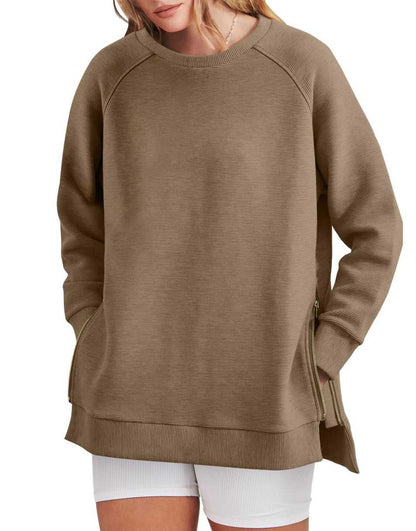 Zinnia - Women's Zippered Tunic Sweater - photo 3