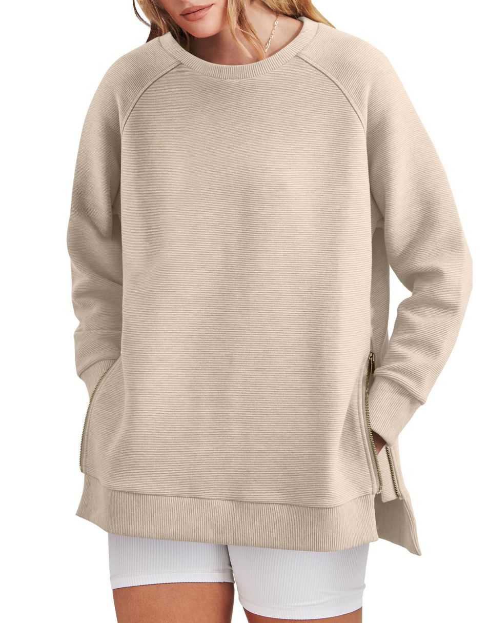 Zinnia - Women's Zippered Tunic Sweater - photo 4