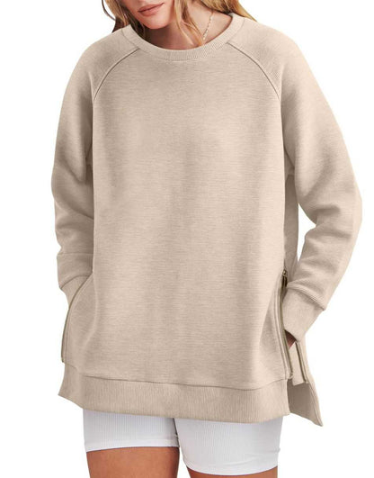 Zinnia - Women's Zippered Tunic Sweater - photo 4