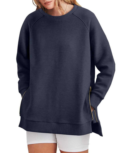 Zinnia - Women's Zippered Tunic Sweater - photo 5