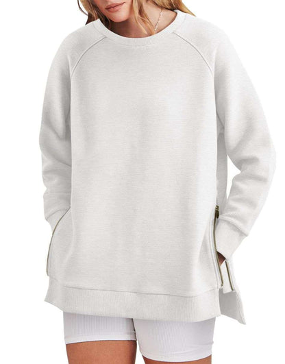Zinnia - Women's Zippered Tunic Sweater - photo 6
