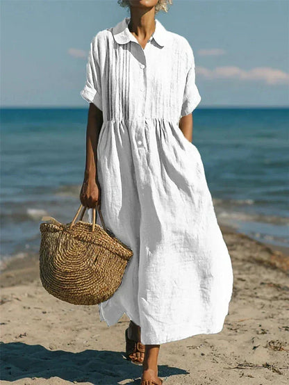 Xenia - Women's Shirt Collared Dress - photo 1