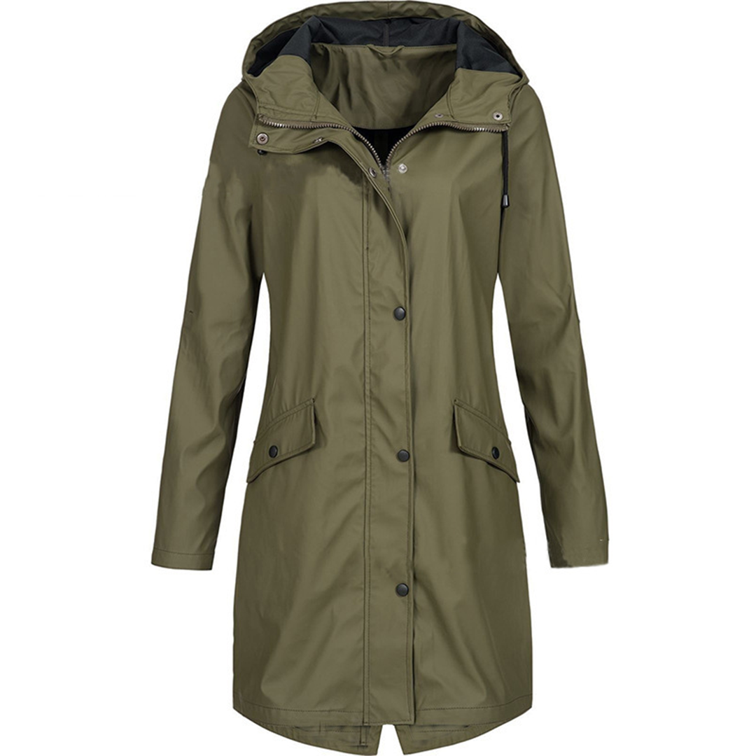 Rosanne - Giacca impermeabile con cappuccio da donna