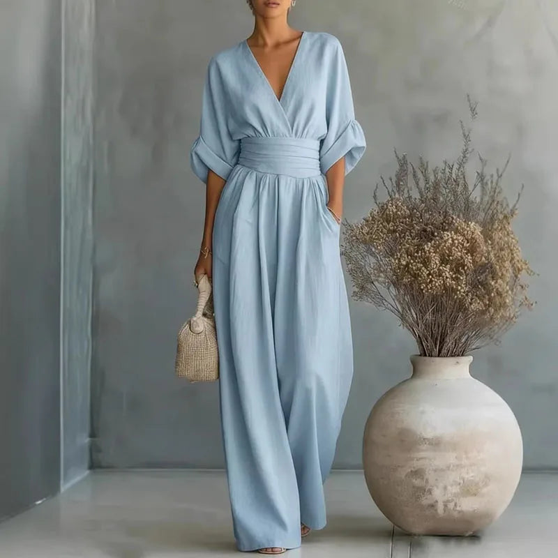 Una - Women's Aurore V-Neck Jumpsuit - photo 1