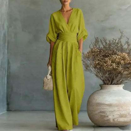 Una - Women's Aurore V-Neck Jumpsuit - photo 2