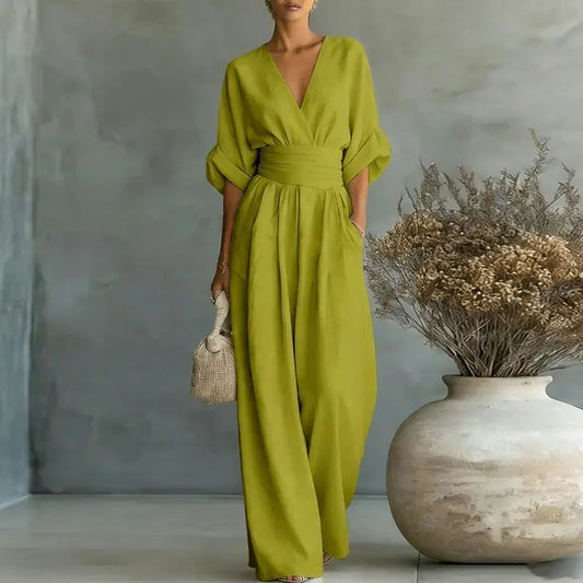 Una - Women's Aurore V-Neck Jumpsuit - photo 2