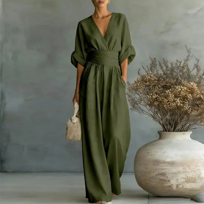 Una - Women's Aurore V-Neck Jumpsuit - photo 3