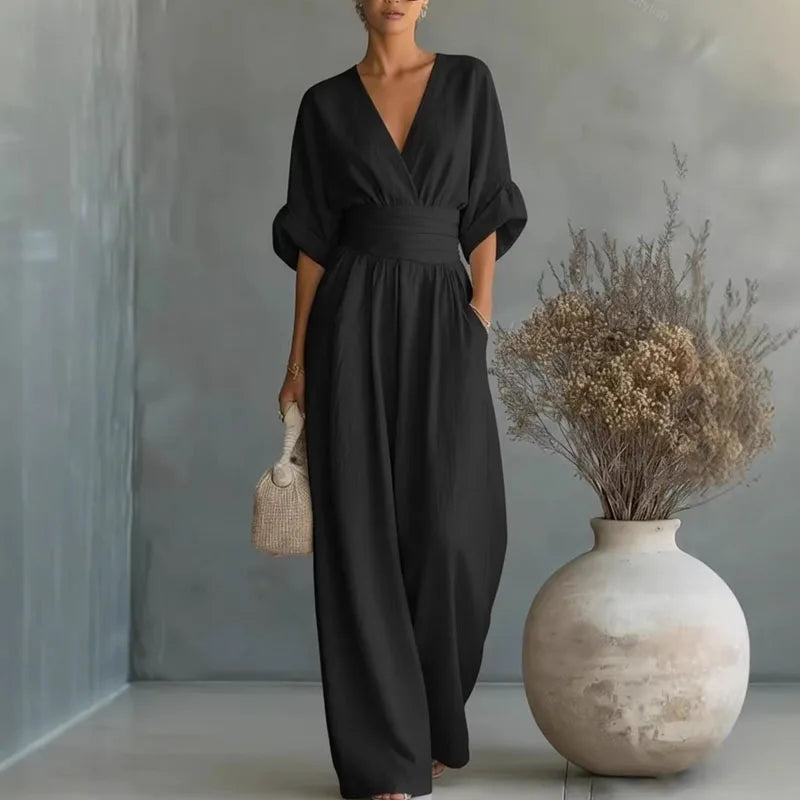 Una - Women's Aurore V-Neck Jumpsuit - photo 5
