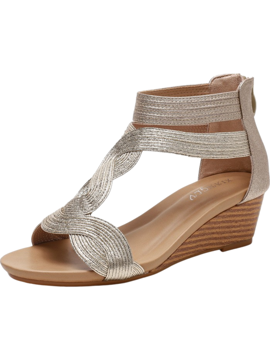 Corinne - Sandalo comfort con zip da donna