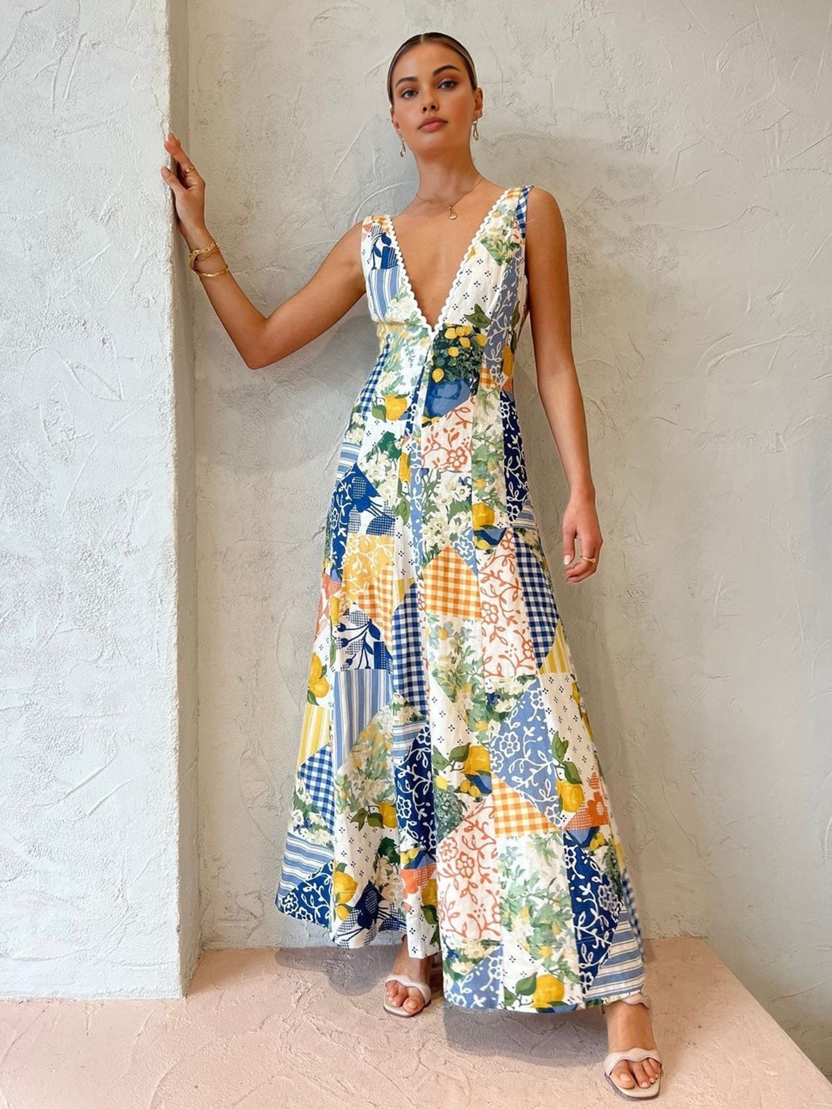 Xenia - Women's A-line Maxi Dress