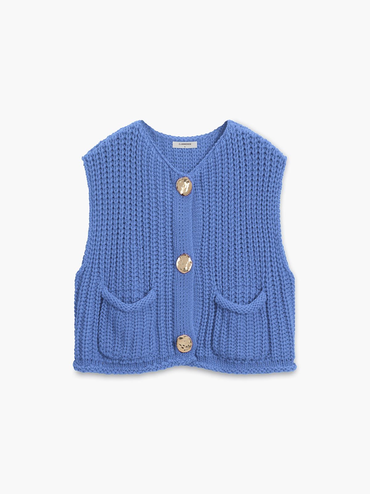 Amberly - Women's Cotton Button-Down Vest