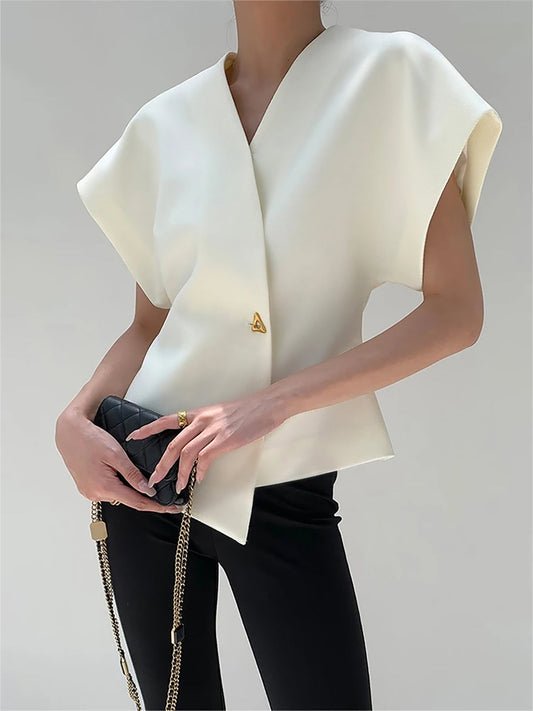 Rosalie - Top scollo a V lunghezza media da donna