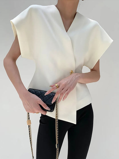Rosalie - Women's V-neck Medium Top