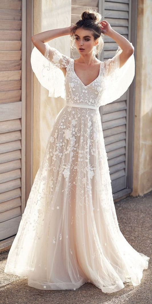 Elspeth - Abito maxi da donna a linea ad A