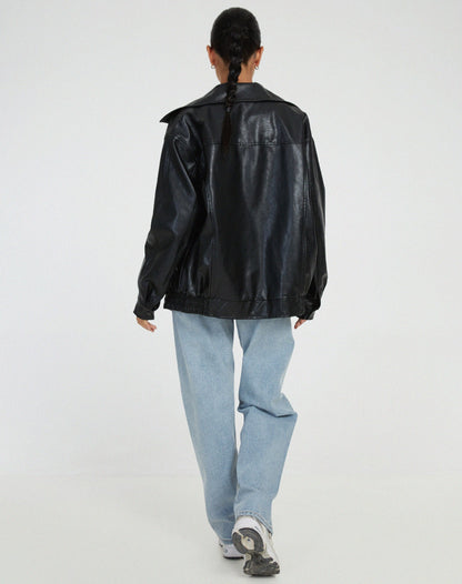 Lorelei - Women's Pockets Leather Jacket
