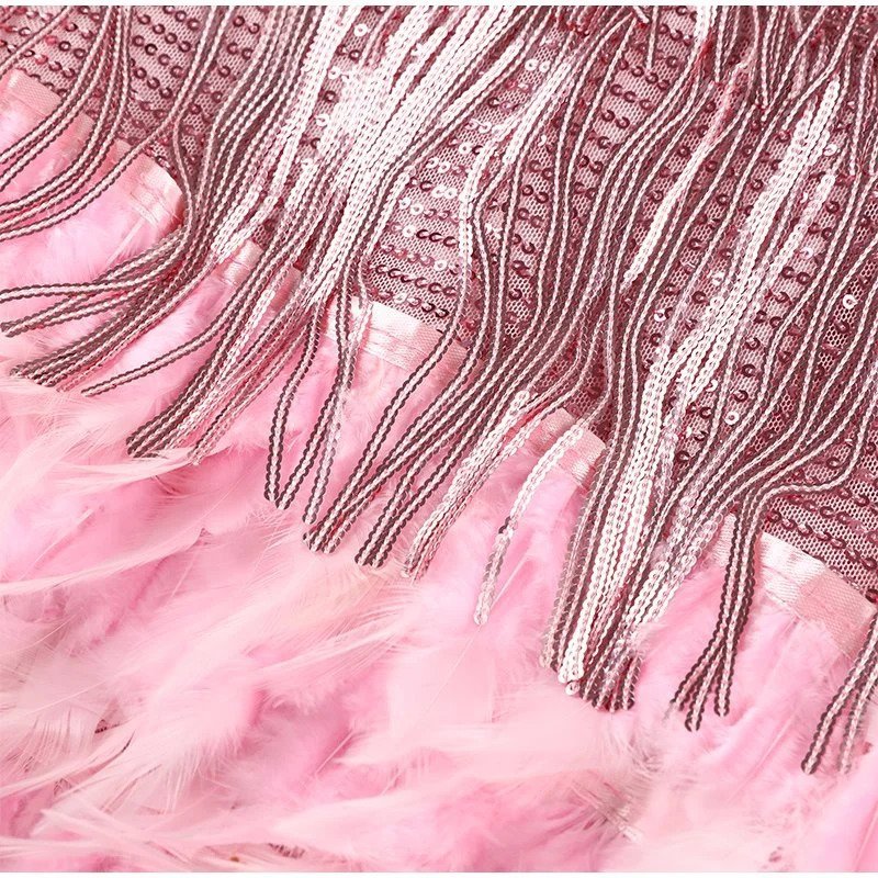 Vanya - Women's Mini Feather Dress - photo 10