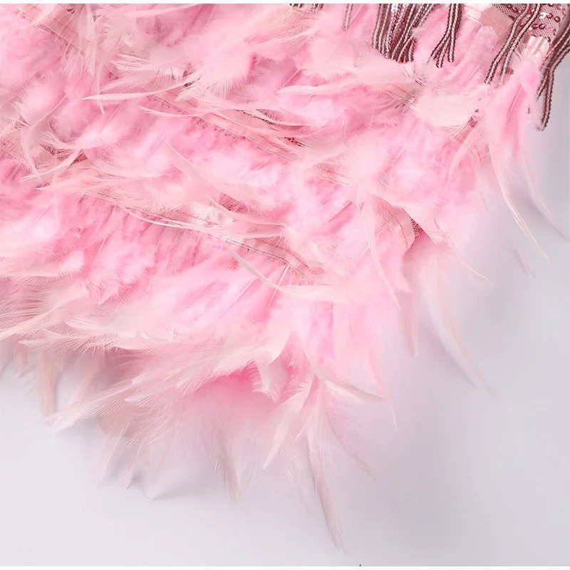 Vanya - Women's Mini Feather Dress - photo 9