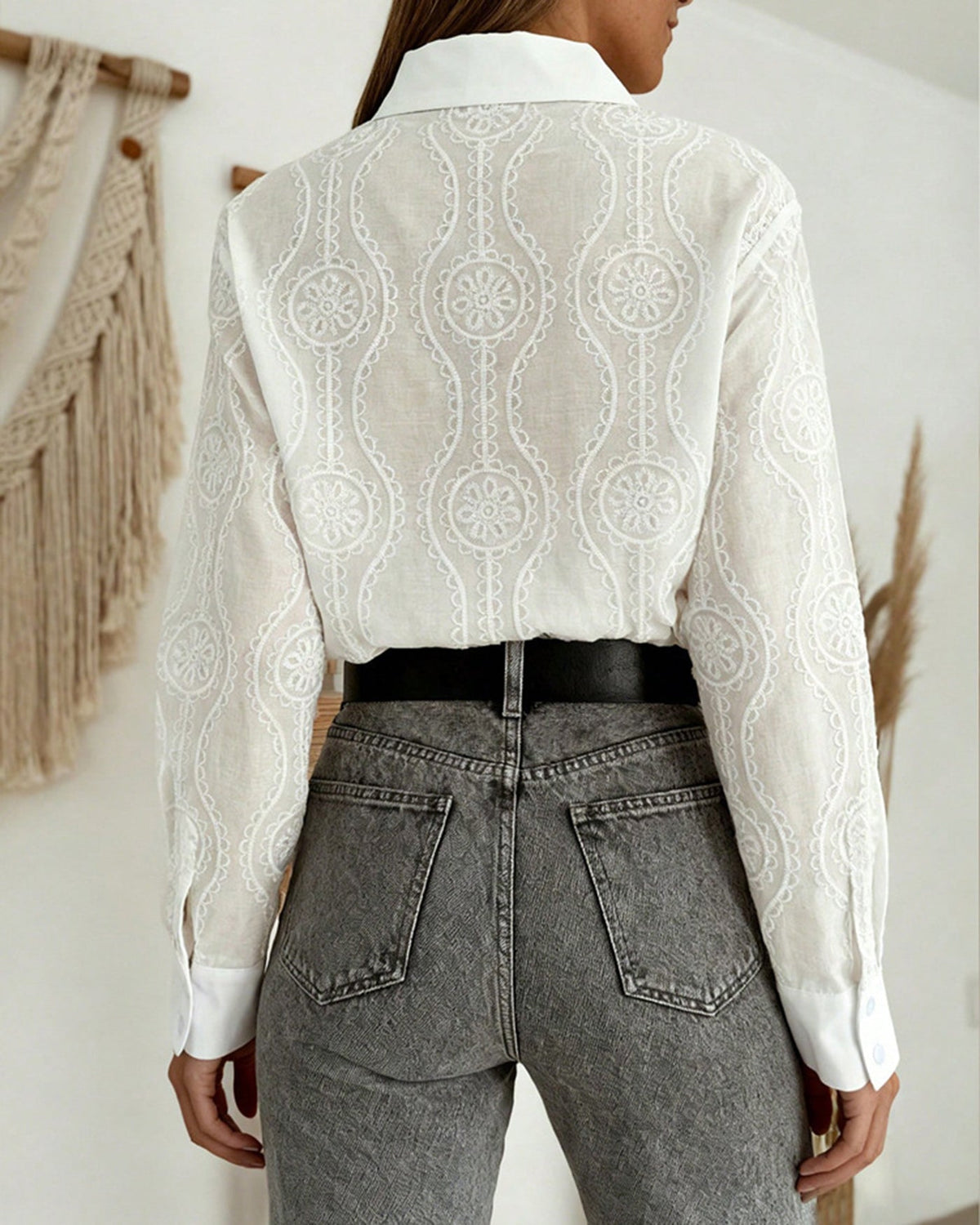 Kerensa - Women's Embroidered Point Top - photo 4