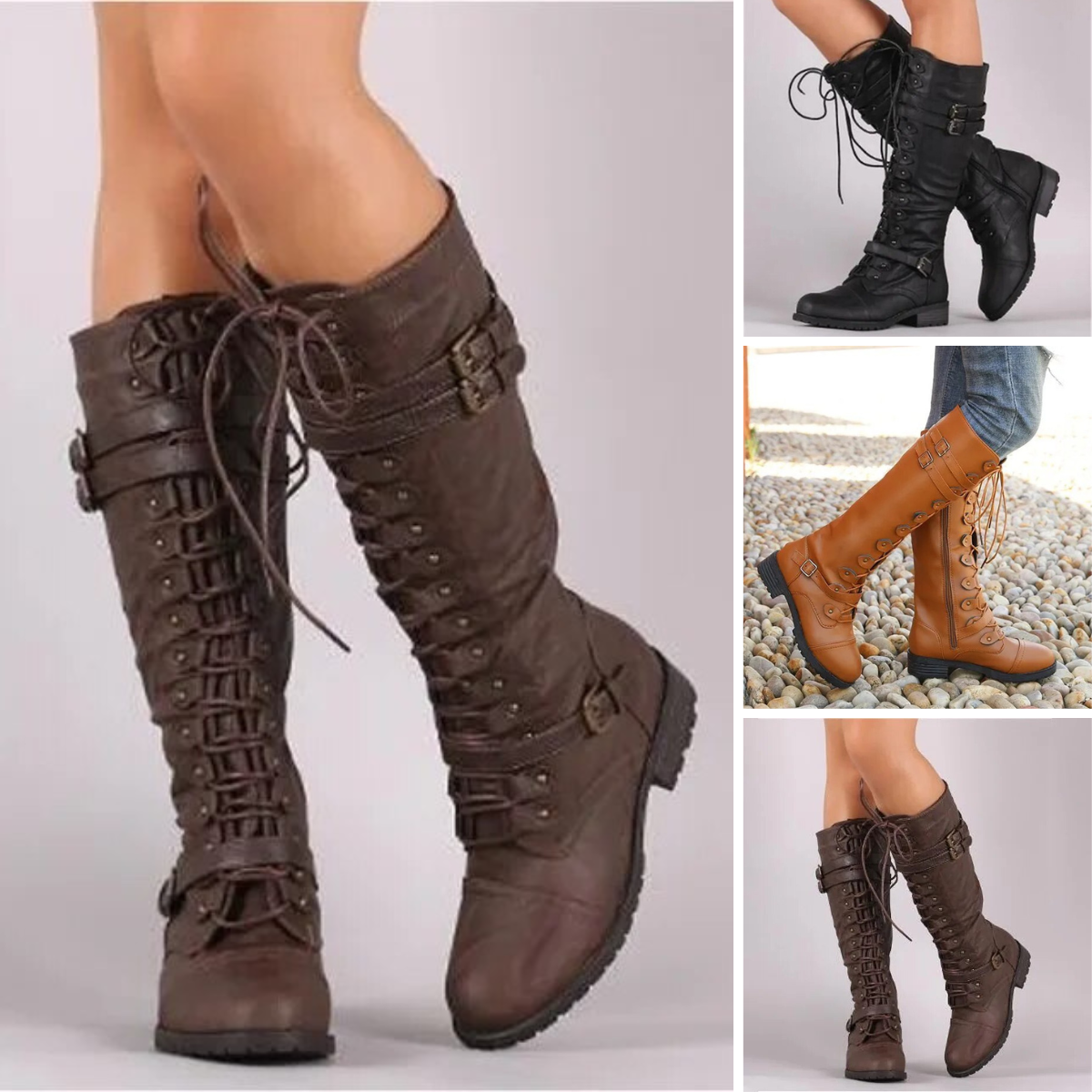 Yolande - Women's Buckles Vegan Shoes - photo 1