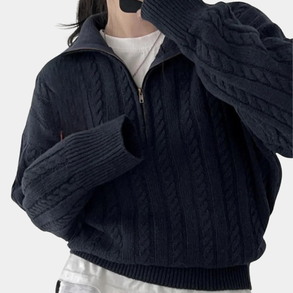 Clarisse - Women's Medium Cable-Knit Sweater