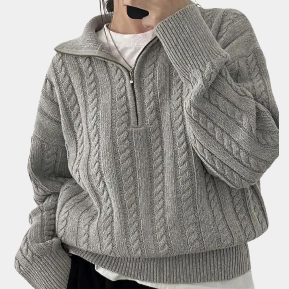 Clarisse - Women's Medium Cable-Knit Sweater