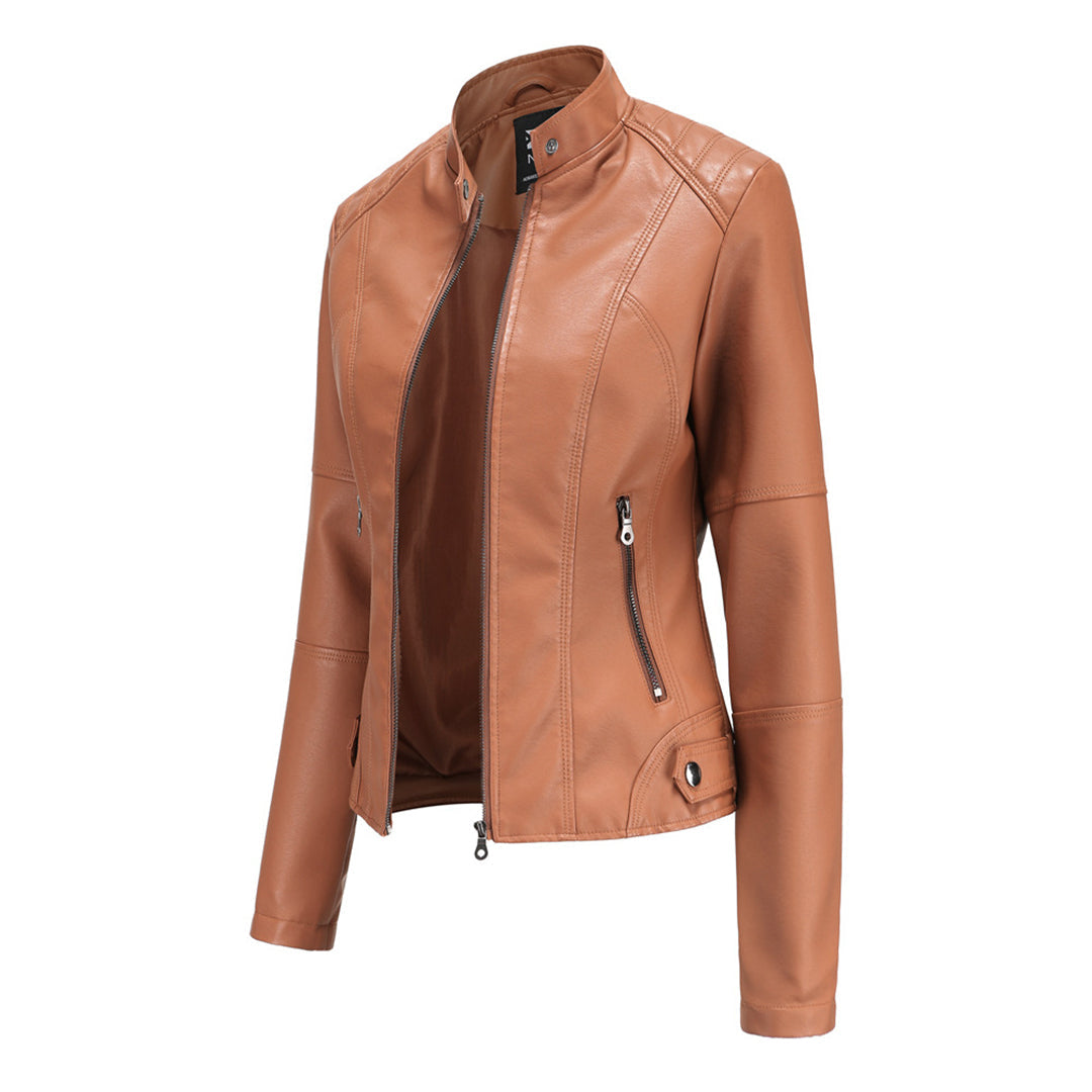 Tove - Women's Leather Tailored Jacket