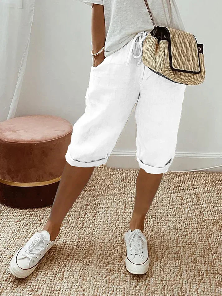 Magdalena - Women's Capri Elastic Trousers - photo 1