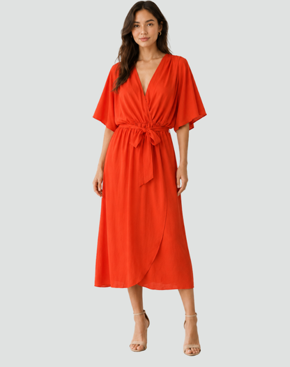 Winona - Women's Wrap Midi Dress - photo 4