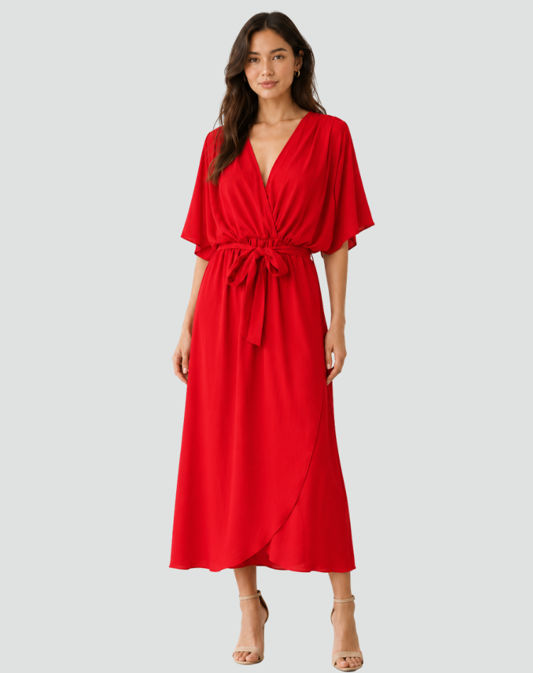 Winona - Women's Wrap Midi Dress - photo 10
