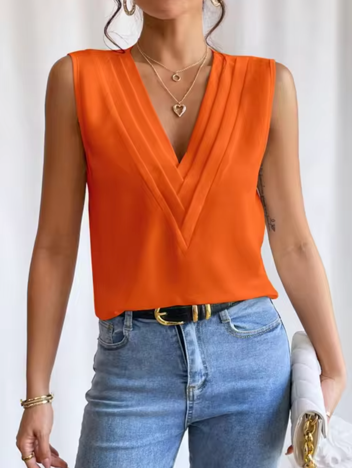 Amberly - Women's Sleeveless Wrap Top - photo 3