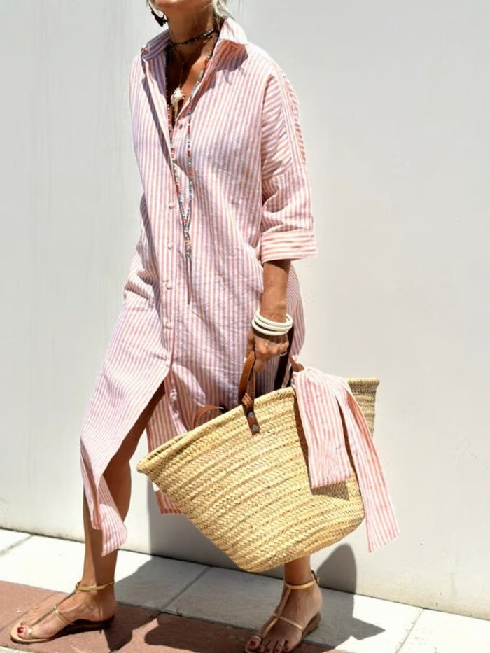Tilda - Women's Shirt Midi Dress - photo 4
