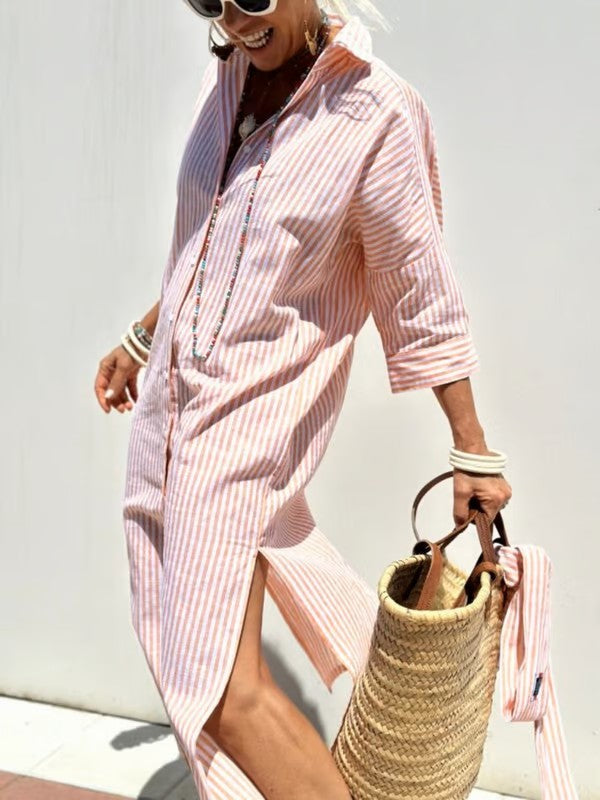 Tilda - Women's Shirt Midi Dress - photo 6