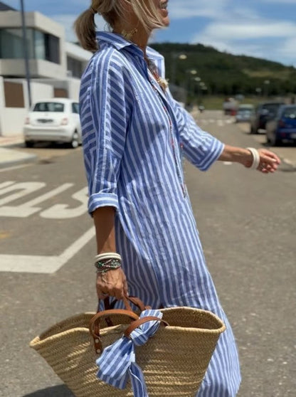Tilda - Women's Shirt Midi Dress - photo 1