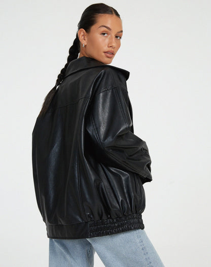 Lorelei - Women's Pockets Leather Jacket
