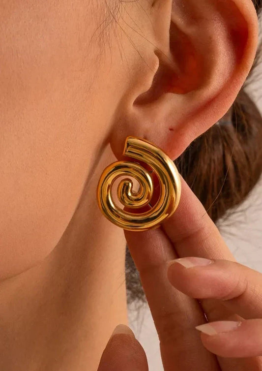 Sarah - Women's Earrings Gold and Silver Handcrafted Hypoallergenic Lightweight - photo 1