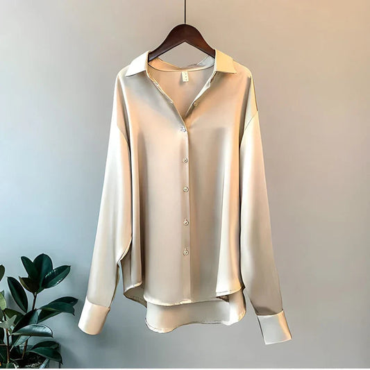 Romy - Women's Silk Long Top