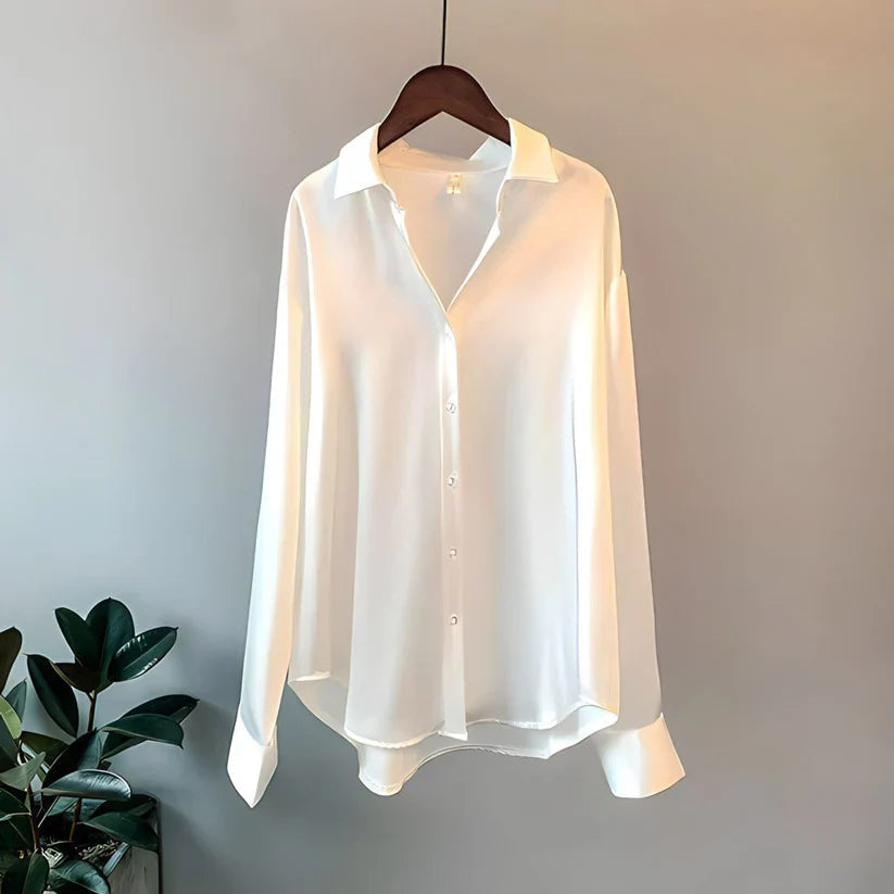 Romy - Women's Silk Long Top