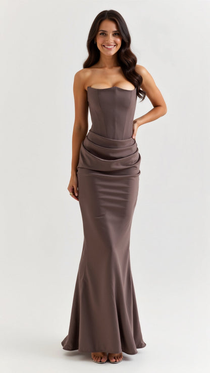 Camille - Women's Maxi Sleeveless Dress - photo 4