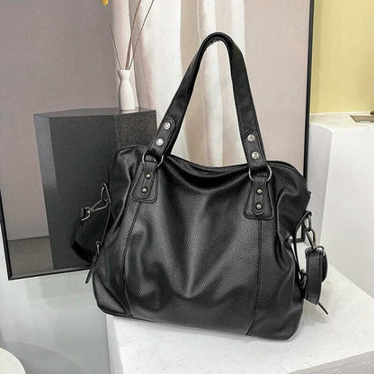 Oriane - Women's Leather Structured Bag - photo 2