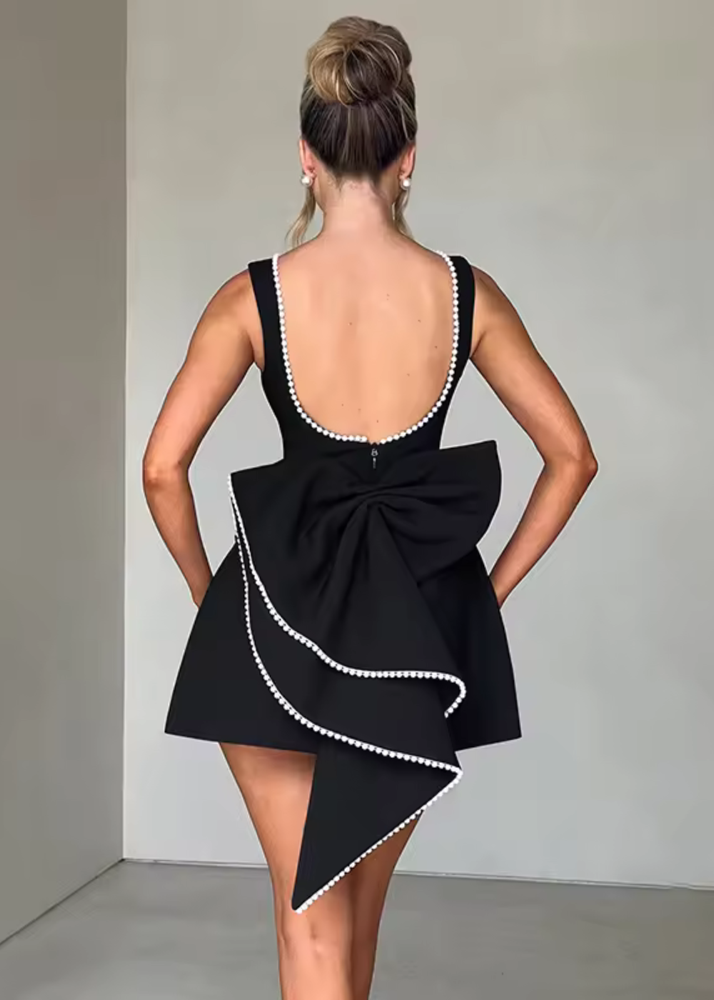 Eloisa - Women's Pearl Mini Dress - photo 7