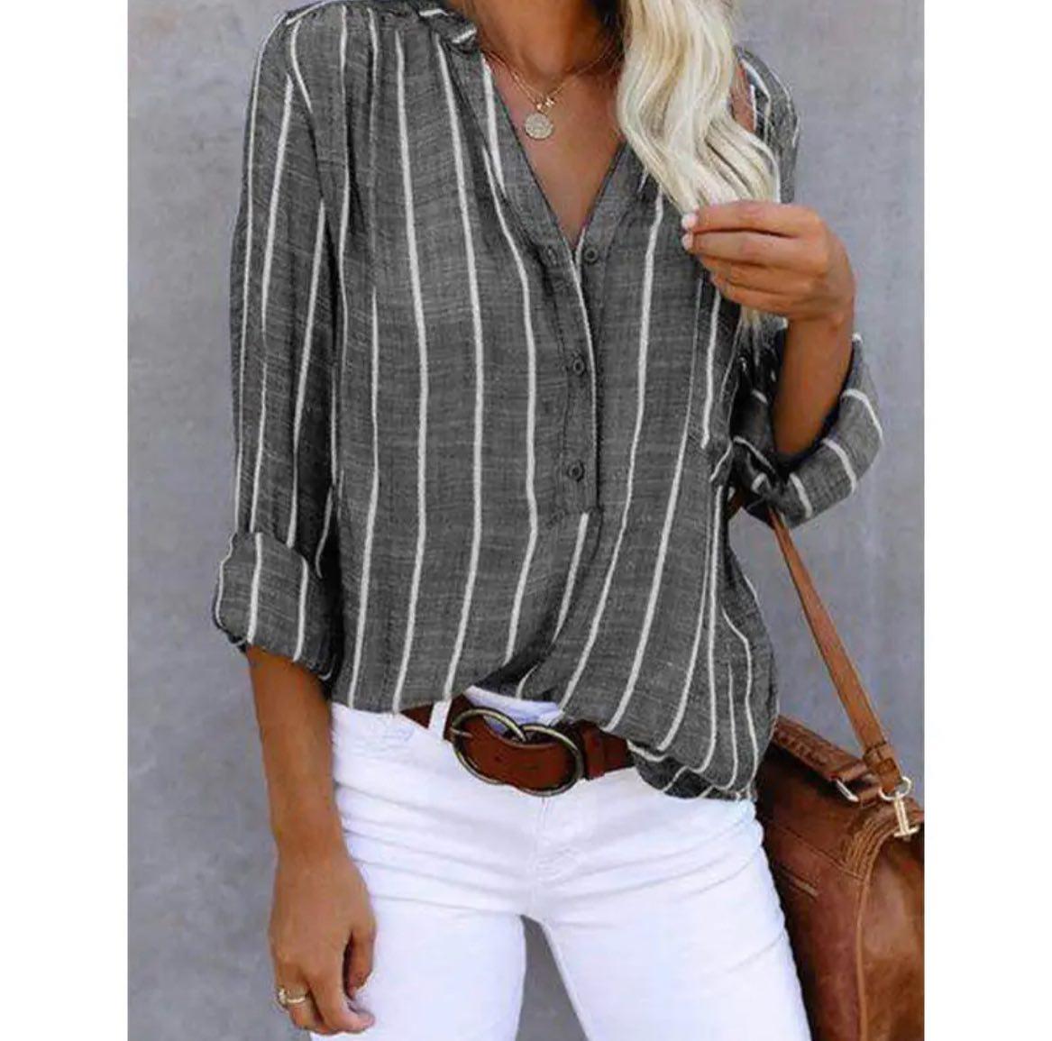 Emmeline - Women's Long Striped Top