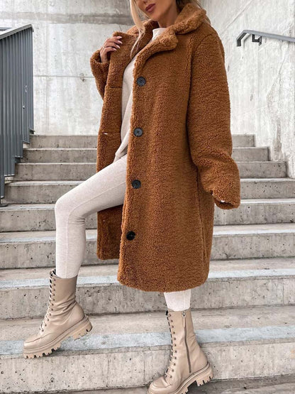 Gwendolen - Women's Pockets Teddy Coat