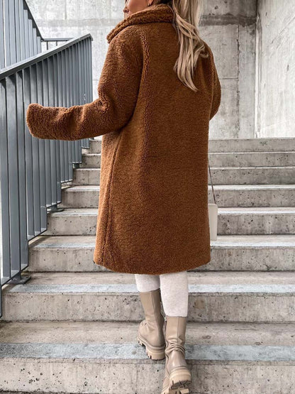 Gwendolen - Women's Pockets Teddy Coat