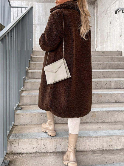 Gwendolen - Women's Pockets Teddy Coat