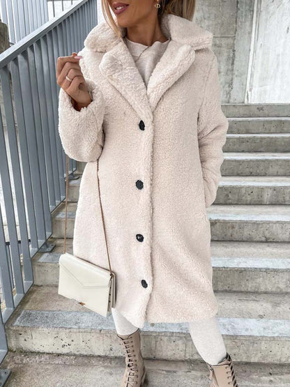 Gwendolen - Women's Pockets Teddy Coat