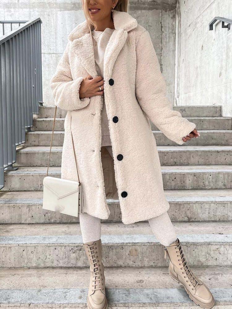 Gwendolen - Women's Pockets Teddy Coat